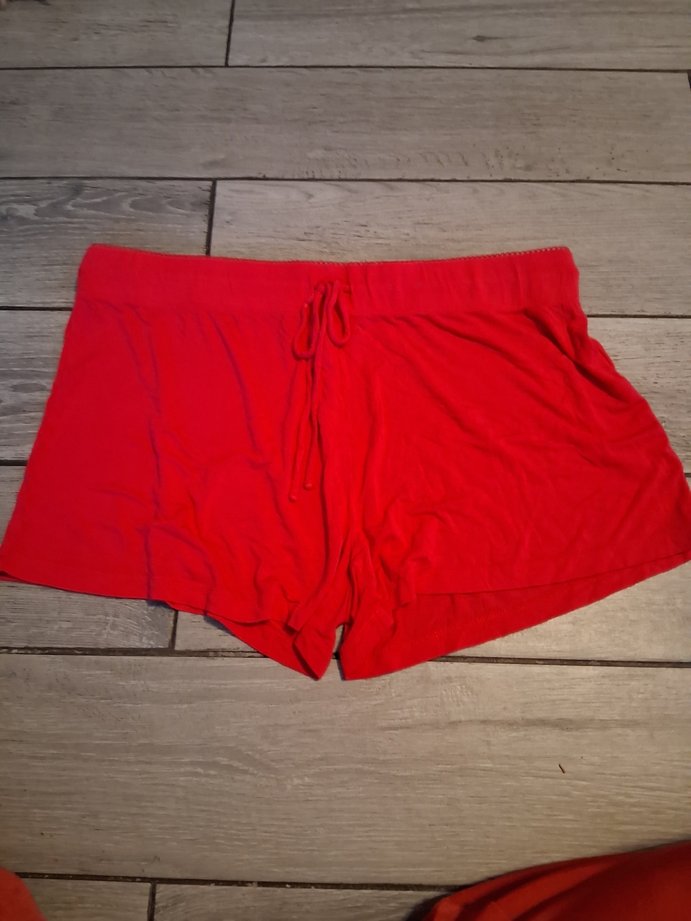 Cynthia Rowley Red Drawstring Lounge Shorts